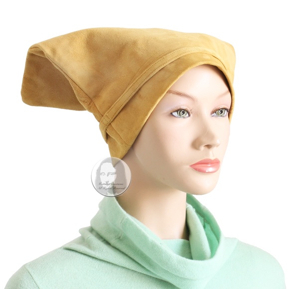 Bonnie Cashin for Sills Bag Hat Suede Leather Accessory Rare Vintage 60s Mod OS main image 4